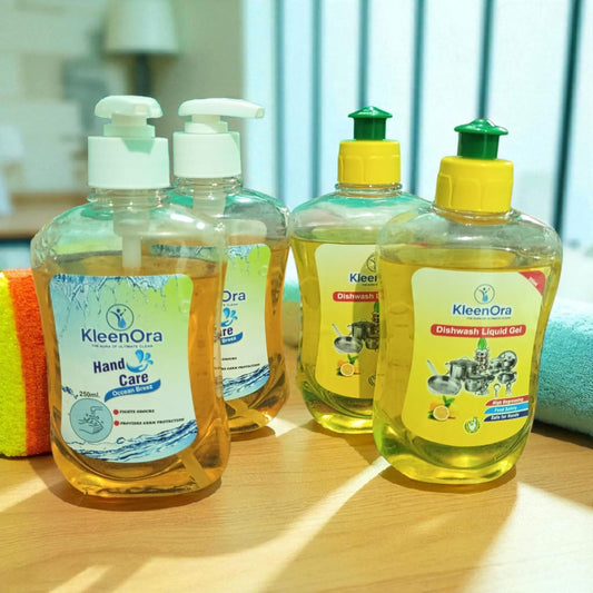 KleenOra Hand Wash & Dishwashing Liquid Combo