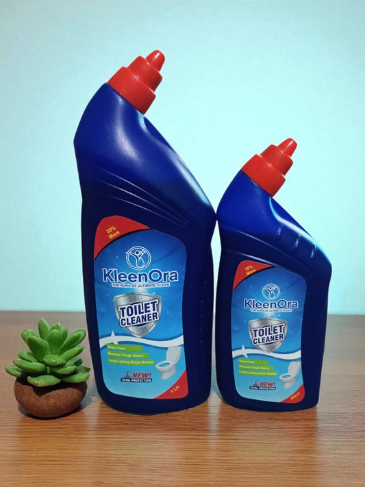 KleenOra Powerful Toilet Cleaner - Deep Cleaning Formula (Ocean Breeze Fragrance) - 1L + 500ml Combo Pack